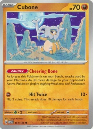 Cubone - 104/165 - Common