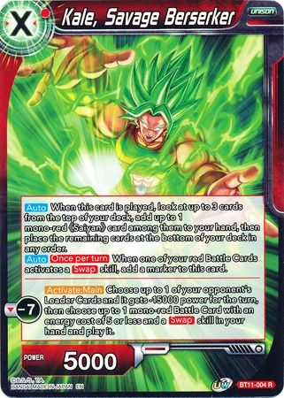 Kale, Savage Berserker - BT11-004 - Rare