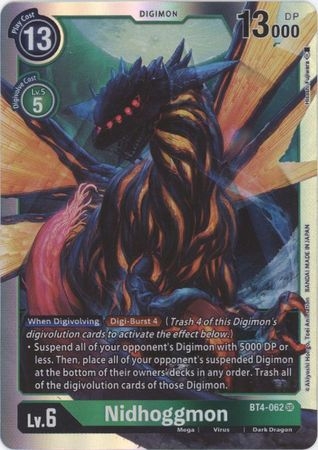 Nidhoggmon - BT4-062 - Super Rare