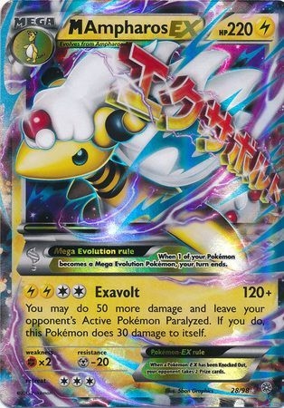 M Ampharos EX - 28/98 - Ultra Rare