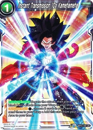 Instant Transmission 10x Kamehameha - BT11-151 - Foil Uncommon