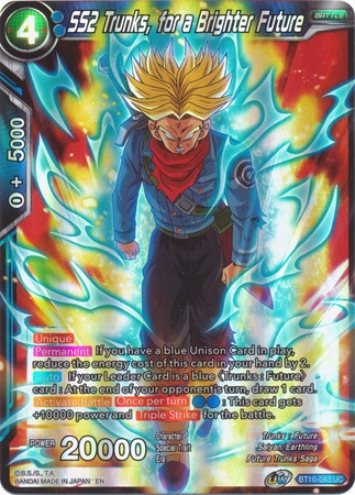 SS2 Trunks, for a Brighter Future - BT10-043 - Uncommon Foil