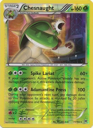 Chesnaught - 11/162 - Holo Rare Reverse Holo