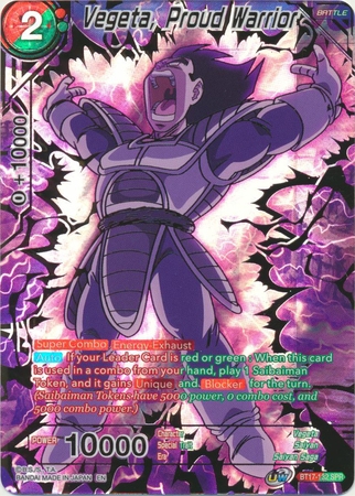 Vegeta, Proud Warrior (SPR) - BT17-132 - Special Rare