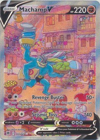 Machamp V - 172/189 - Alternate Art Ultra Rare