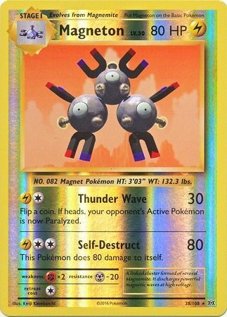 Magneton - 38/108 - Rare Reverse Holo