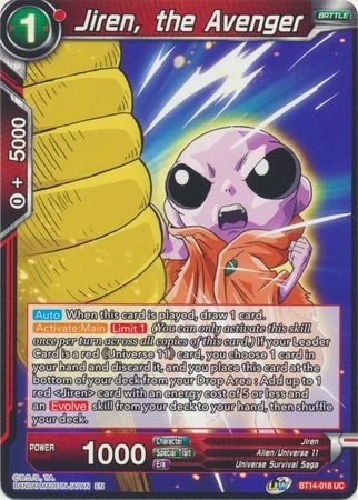 Jiren, the Avenger - BT14-018 - Uncommon