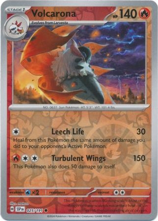Volcarona - 025/191 - Common Reverse Holo