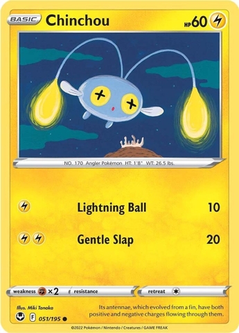 Chinchou - 051/195 - Common Reverse Holo