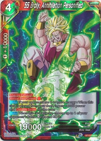 SS Broly, Annihilation Personified - BT15-144 - Rare Foil