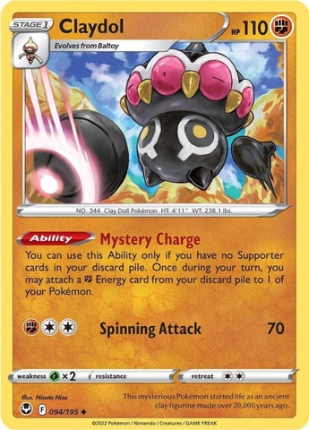 Claydol - 094/195 - Uncommon Reverse Holo