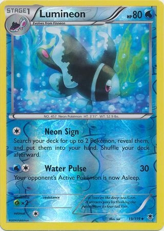 Lumineon - 19/119 - Uncommon Reverse Holo