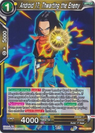 Android 17, Thwarting the Enemy - BT14-109 - Rare