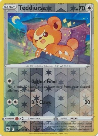 Teddiursa - 122/189 - Common Reverse Holo