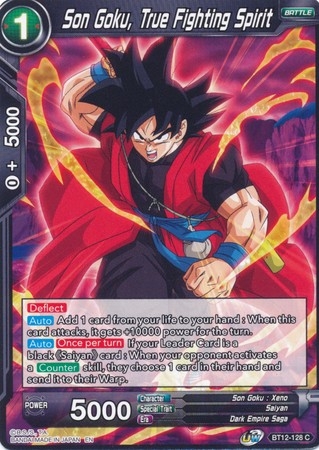 Son Goku, True Fighting Spirit - BT12-128 - Common
