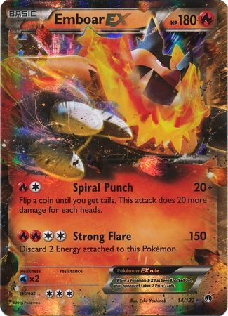 Emboar EX - 14/122 - Ultra Rare