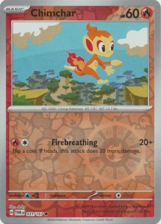 Chimchar - 031/167 - Common Reverse Holo