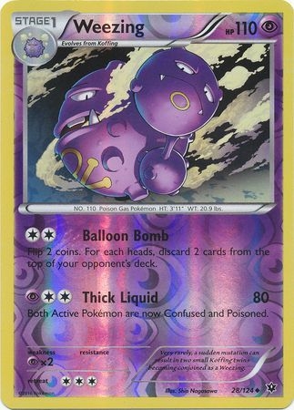 Weezing - 28/124 - Uncommon Reverse Holo