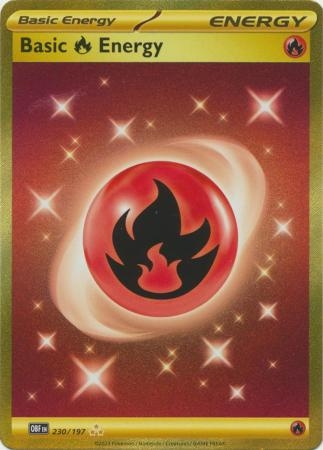 Fire Energy - 230/197 - Gold Secret Rare