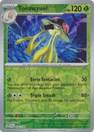 Toedscruel - 026/198 - Uncommon Reverse Holo