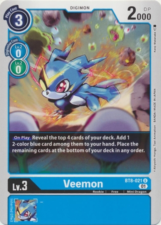 Veemon - BT8-021 U - Uncommon