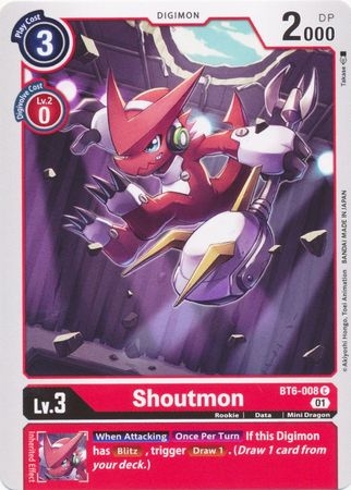 Shoutmon - BT6-008 - Common