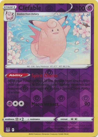Clefable - 063/196 - Rare Reverse Holo