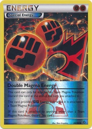 Double Magma Energy - 34/34 - Uncommon Reverse Holo