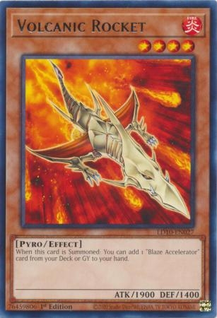 Volcanic Rocket - LD10-EN027 - Rare 1st Edition