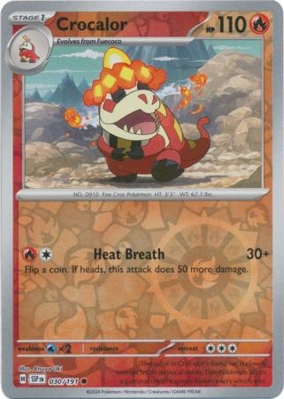 Crocalor - 030/191 - Common Reverse Holo