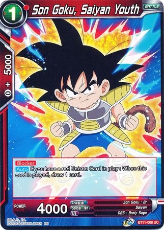 Son Goku, Saiyan Youth - BT11-008 - Uncommon