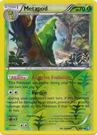 Metapod - 4/83 - Uncommon Reverse Holo