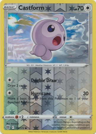 Castform - 116/172 - Common Reverse Holo