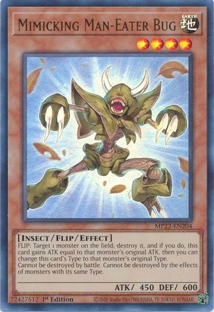 Mimicking Man-Eater Bug - MP22-EN204 - Ultra Rare 1st Edition