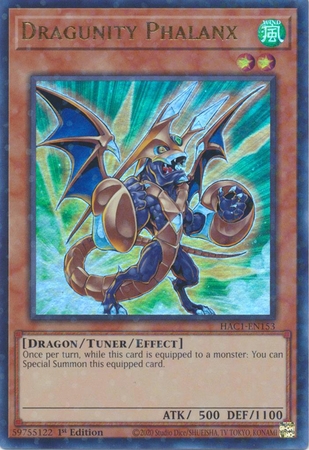 Dragunity Phalanx - HAC1-EN153 - Duel Terminal Ultra Rare Parallel 1st Edition