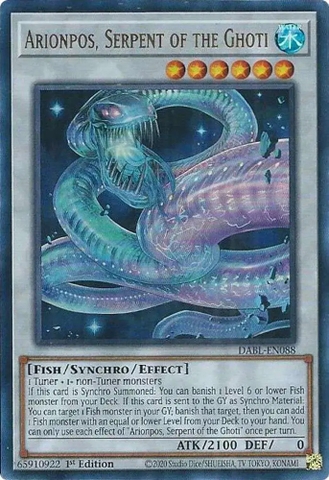 Arionpos, Serpent of the Ghoti - DABL-EN088 - Ultra Rare 1st Edition