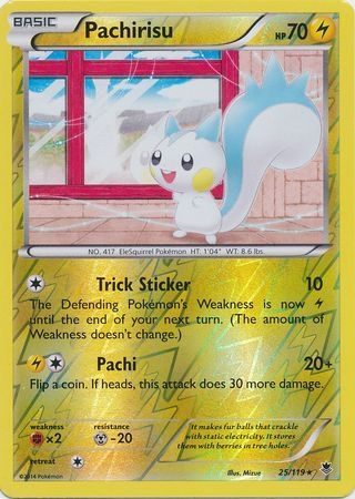 Pachirisu - 25/119 - Rare Reverse Holo