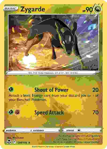 Zygarde - 134/195 - Rare Reverse Holo