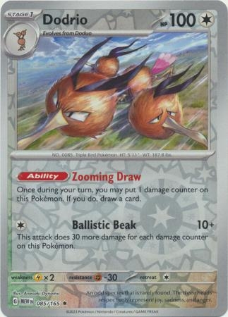 Dodrio - 085/165 - Holo Rare Reverse Holo