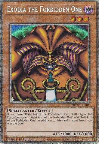 Exodia the Forbidden One - BLCR-EN101 - Starlight Rare 1st Edition