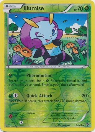 Illumise - 9/146 - Uncommon Reverse Holo