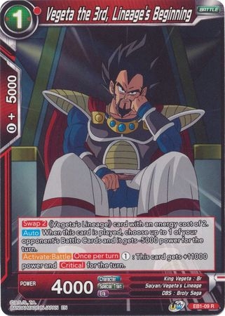 Vegeta the 3rd, Lineage's Beginning - EB1-09 - Rare