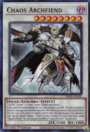 Chaos Archfiend - PHHY-EN039 - Ultra Rare 1st Edition