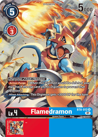 Flamedramon (Alternate Art) - BT8-012 R - Rare