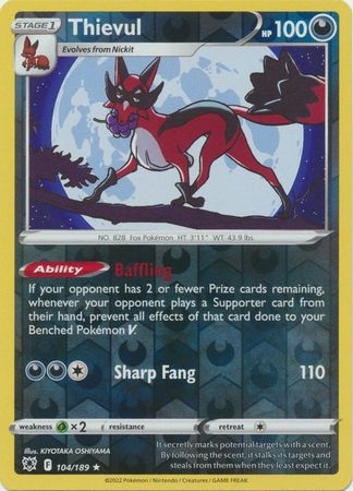 Thievul - 104/189 - Uncommon Reverse Holo