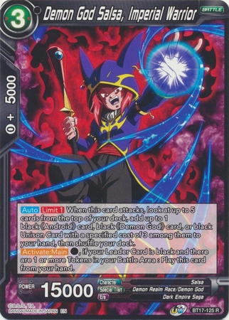 Demon God Salsa, Imperial Warrior - BT17-125 - Rare