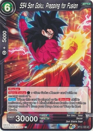 SS4 Son Goku, Prepping for Fusion - BT14-125 - Uncommon