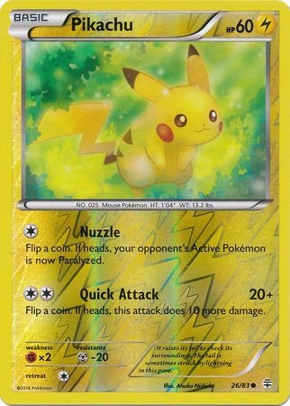 Pikachu - 26/83 - Common Reverse Holo