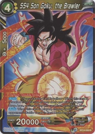SS4 Son Goku, the Brawler - BT14-095 - Rare Foil