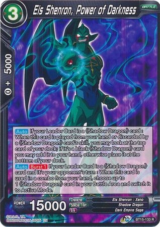 Eis Shenron, Power of Darkness - BT15-133 - Rare